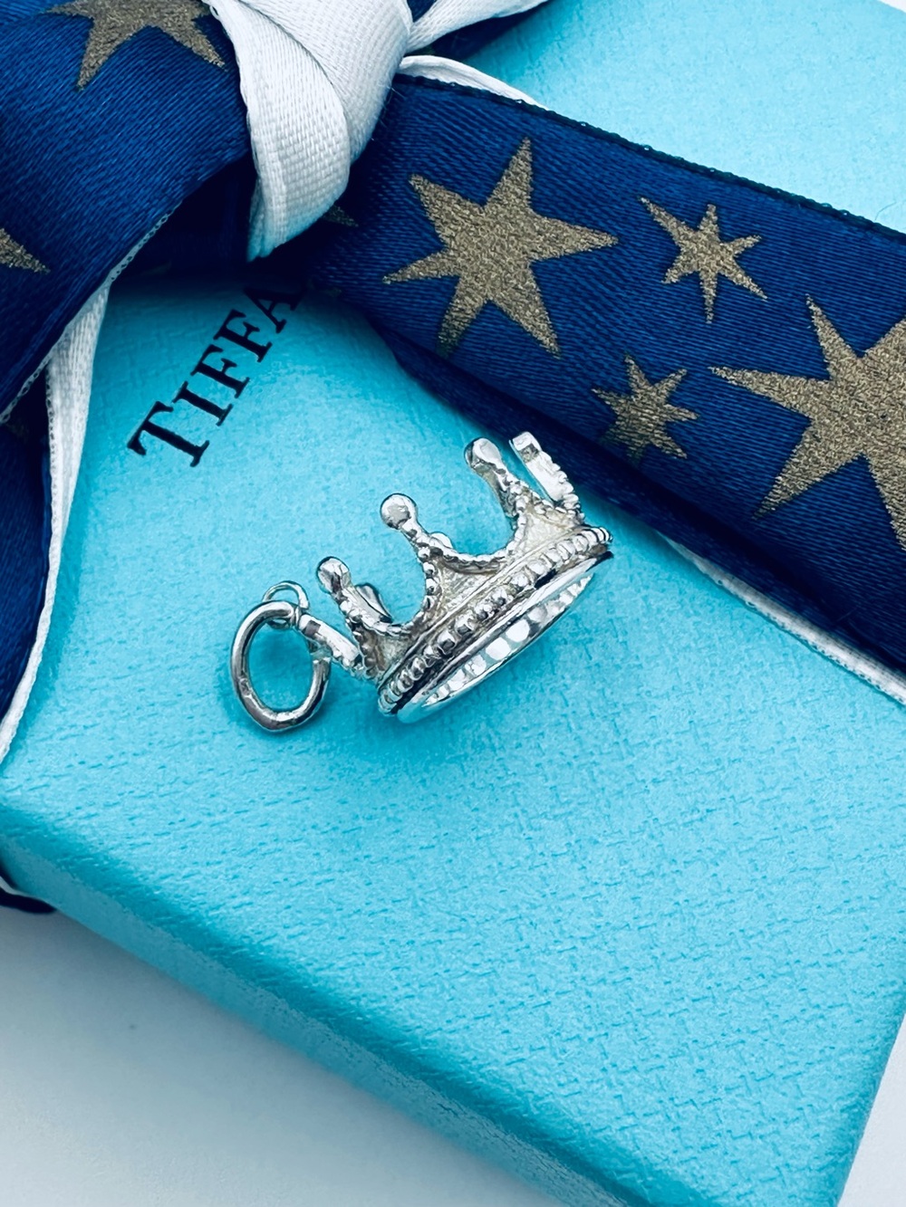 Tiffany & Co. Crown Charm in Sterling Silver, Retired